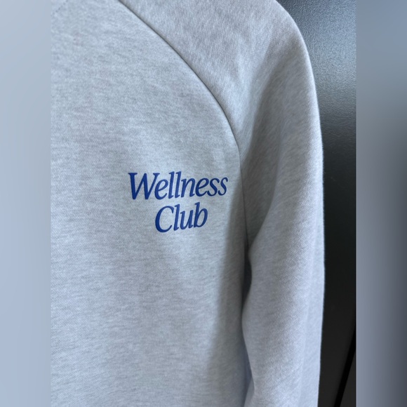 NWT • WILO the label Ribbed Blue Leggings & Gray Wellness Sweatshirt Set • M - Picture 6 of 11